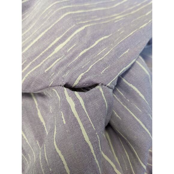 Bogdar Womens Size Large Flared Pants Purple White Striped Cotton Pull On - Picture 2 of 13